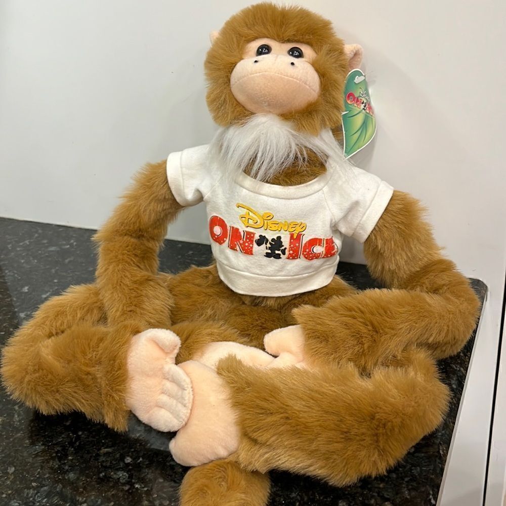 Disney On Ice Hanging Monkey Plush Long Arm with tail-Size 35”